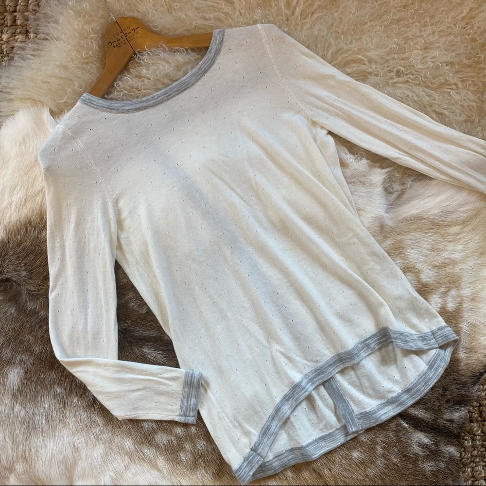 HALOGEN Soft Cashmere Lightweight Yoga Sweater Tee